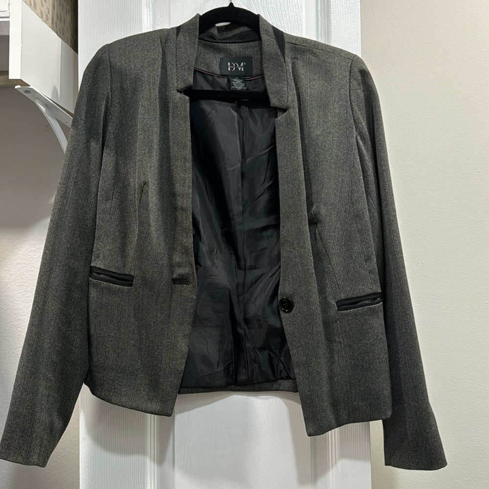 Grey & Black Blazer